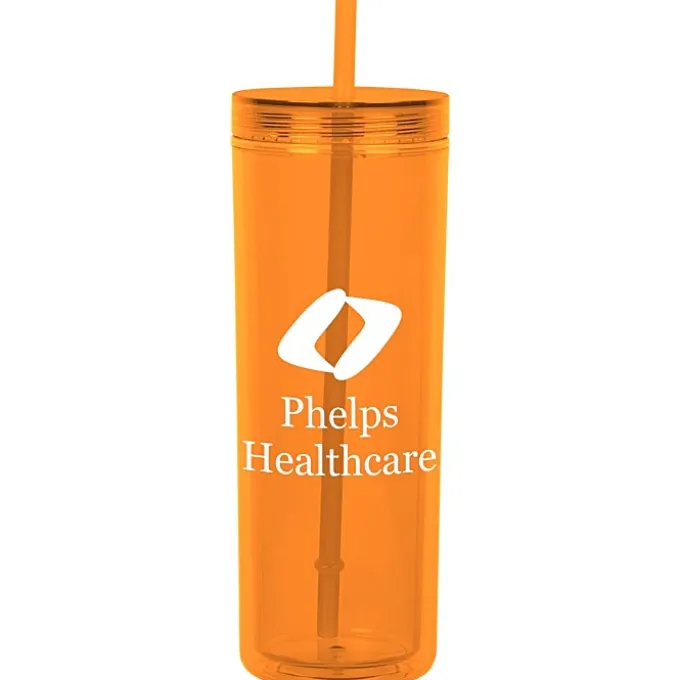 Chroma Acrylic Tumbler with Straw - 16 oz