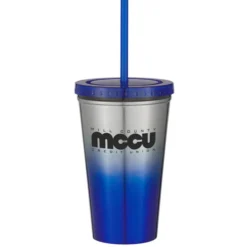 Chroma Stainless Tumbler with Straw - 16 oz.