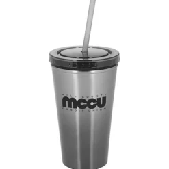 Chroma Stainless Tumbler with Straw - 16 oz.