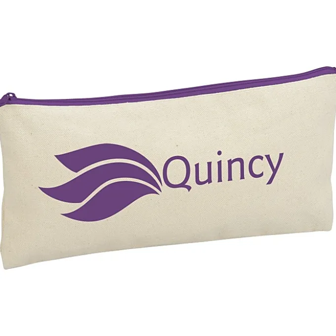 Chroma Zip Cotton Pouch - 5 1/2 inches x 11 inches