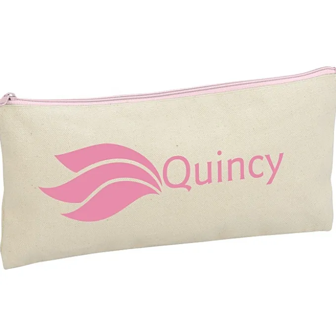 Chroma Zip Cotton Pouch - 5 1/2 inches x 11 inches