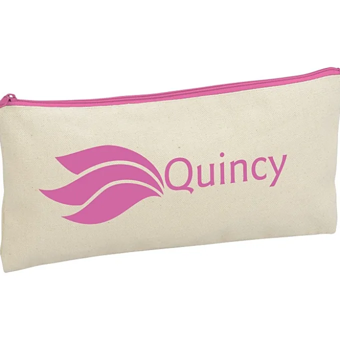 Chroma Zip Cotton Pouch - 5 1/2 inches x 11 inches