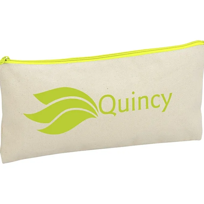 Chroma Zip Cotton Pouch - 5 1/2 inches x 11 inches
