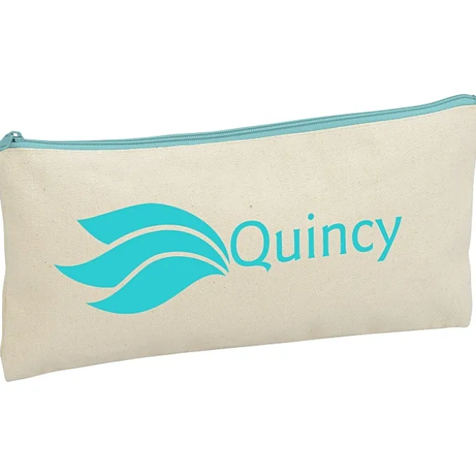 Chroma Zip Cotton Pouch - 5 1/2 inches x 11 inches