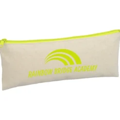 Chroma Zip Cotton Pouch - 4 inches x 9 3/4 inches