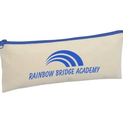 Chroma Zip Cotton Pouch - 4 inches x 9 3/4 inches