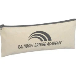 Chroma Zip Cotton Pouch - 4 inches x 9 3/4 inches