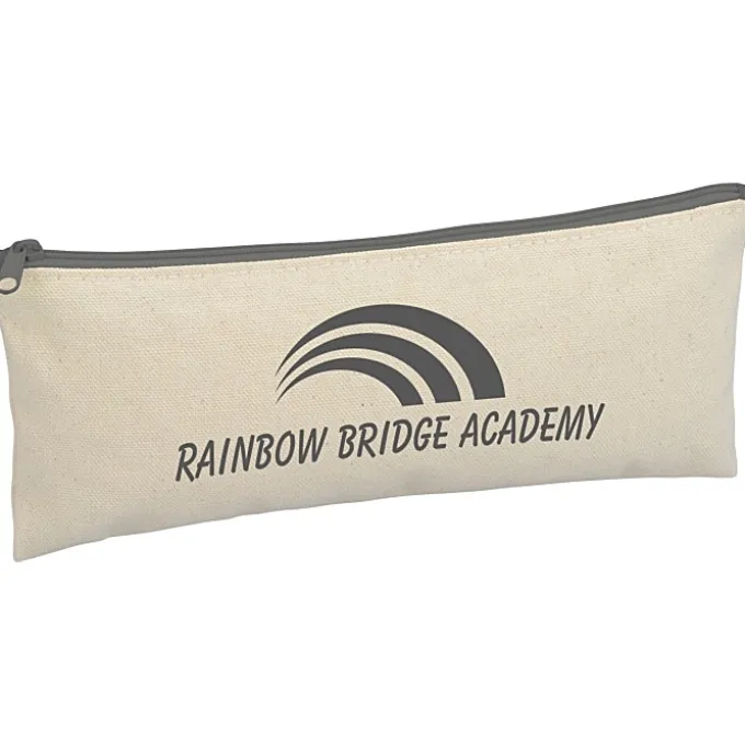 Chroma Zip Cotton Pouch - 4 inches x 9 3/4 inches