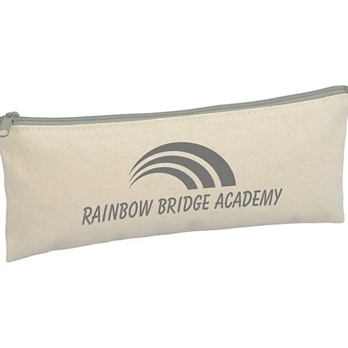 Chroma Zip Cotton Pouch - 4 inches x 9 3/4 inches