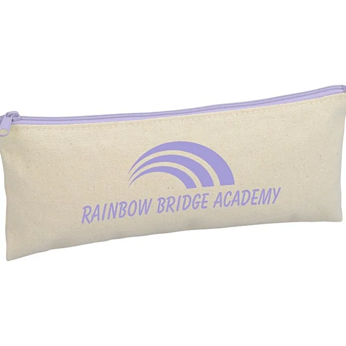 Chroma Zip Cotton Pouch - 4 inches x 9 3/4 inches