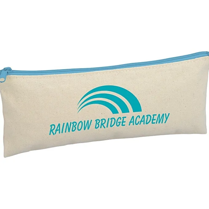 Chroma Zip Cotton Pouch - 4 inches x 9 3/4 inches