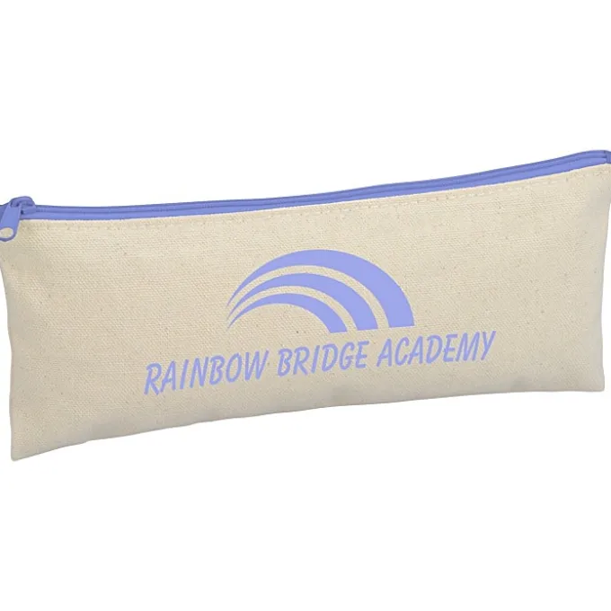 Chroma Zip Cotton Pouch - 4 inches x 9 3/4 inches