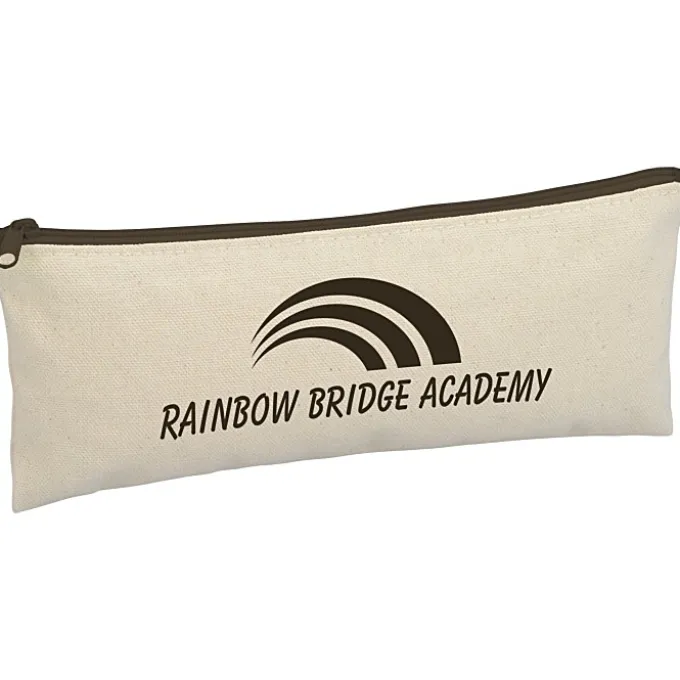 Chroma Zip Cotton Pouch - 4 inches x 9 3/4 inches