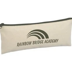 Chroma Zip Cotton Pouch - 4 inches x 9 3/4 inches