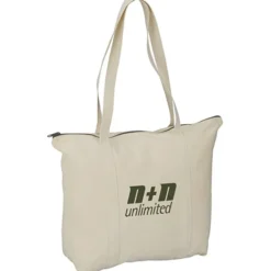 Chroma Zip 10-ounce Cotton Tote - 15 inches x 17 1/2 inches