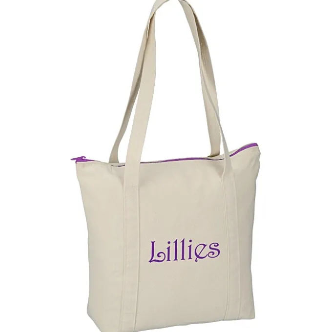 Chroma Zip 10-ounce Cotton Tote - 13 inches x 15 inches