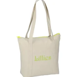 Chroma Zip 10-ounce Cotton Tote - 13 inches x 15 inches