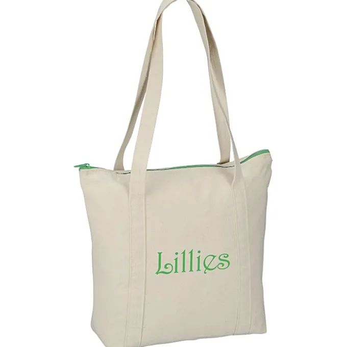 Chroma Zip 10-ounce Cotton Tote - 13 inches x 15 inches