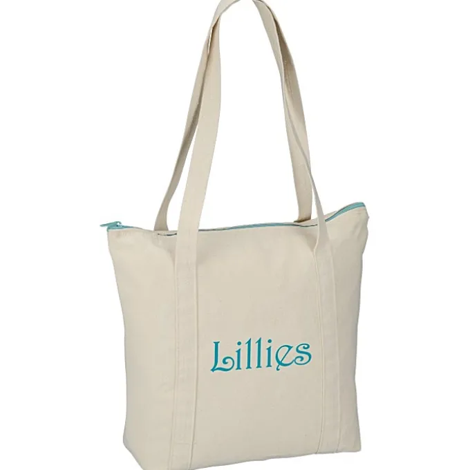 Chroma Zip 10-ounce Cotton Tote - 13 inches x 15 inches