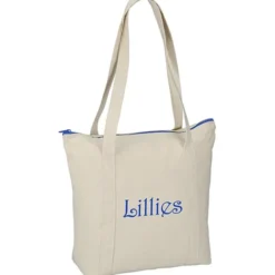 Chroma Zip 10-ounce Cotton Tote - 13 inches x 15 inches