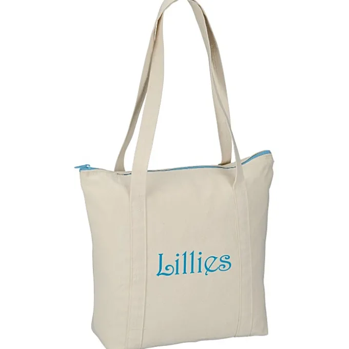Chroma Zip 10-ounce Cotton Tote - 13 inches x 15 inches
