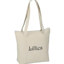 Chroma Zip 10-ounce Cotton Tote - 13 inches x 15 inches