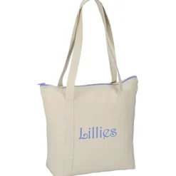 Chroma Zip 10-ounce Cotton Tote - 13 inches x 15 inches