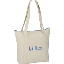 Chroma Zip 10-ounce Cotton Tote - 13 inches x 15 inches