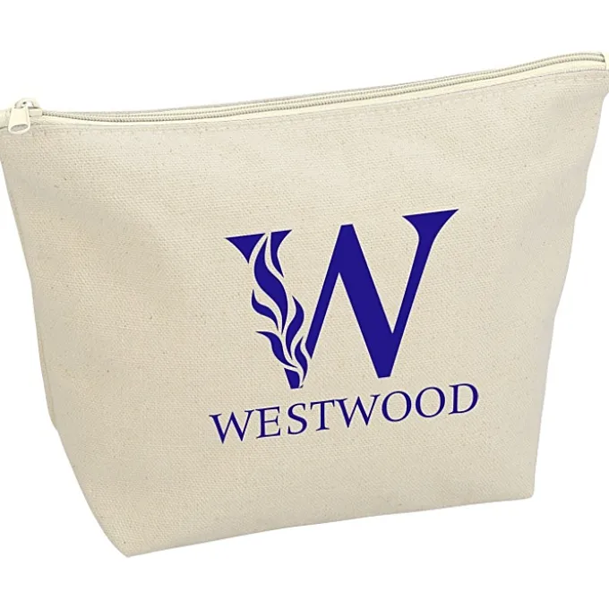 Chroma Zip Tweedle Dee Cotton Pouch - 6 3/8 inches x 9 inches
