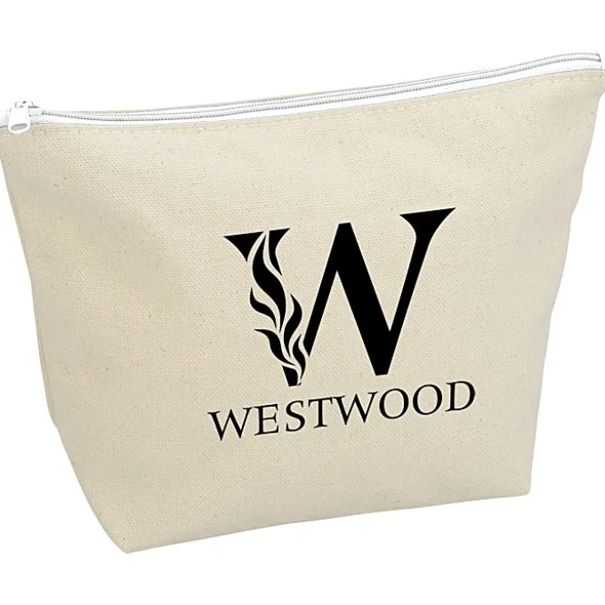 Chroma Zip Tweedle Dee Cotton Pouch - 6 3/8 inches x 9 inches