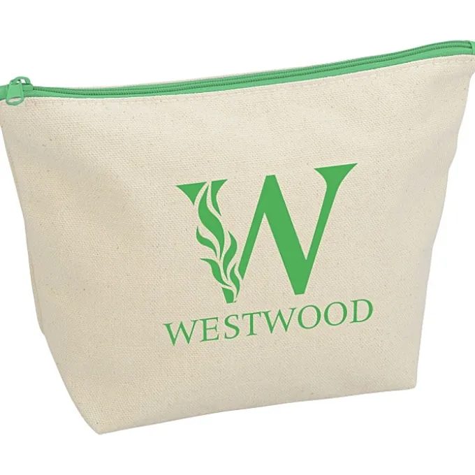 Chroma Zip Tweedle Dee Cotton Pouch - 6 3/8 inches x 9 inches