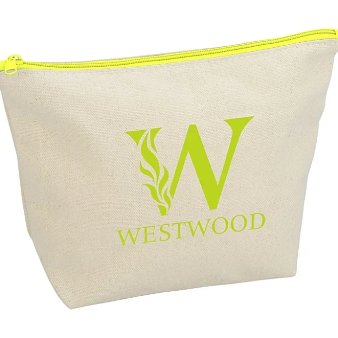 Chroma Zip Tweedle Dee Cotton Pouch - 6 3/8 inches x 9 inches