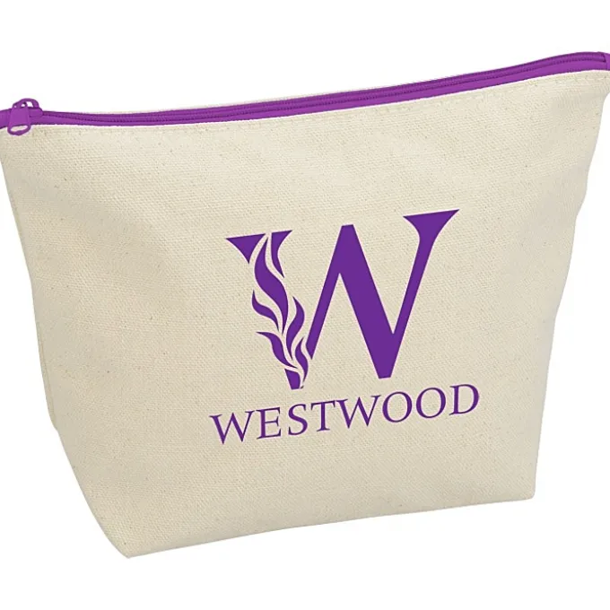 Chroma Zip Tweedle Dee Cotton Pouch - 6 3/8 inches x 9 inches