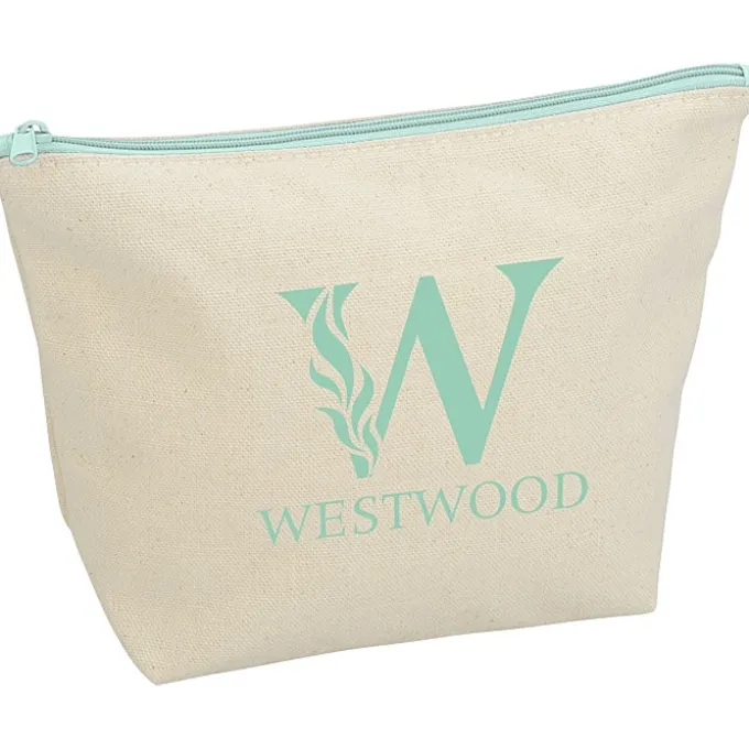 Chroma Zip Tweedle Dee Cotton Pouch - 6 3/8 inches x 9 inches