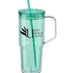 Clair Acrylic Mug with Straw - 30 oz
