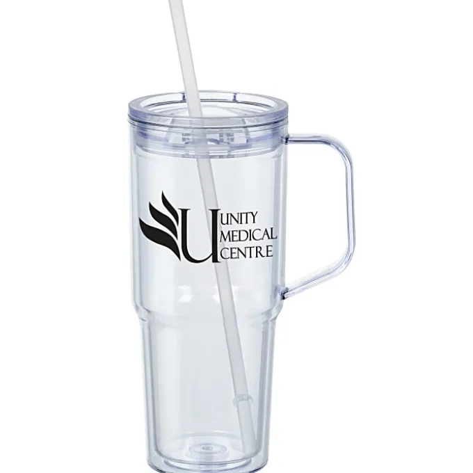 Clair Acrylic Mug with Straw - 30 oz