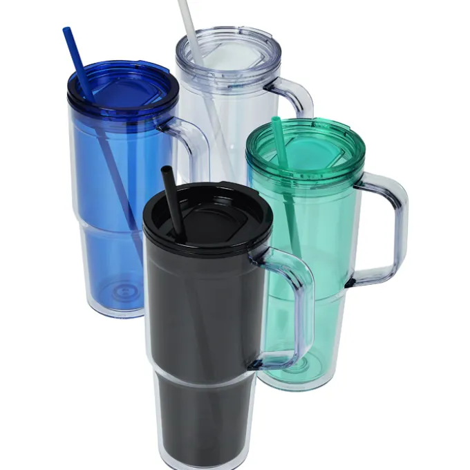 Clair Acrylic Mug with Straw - 30 oz - 24 hr