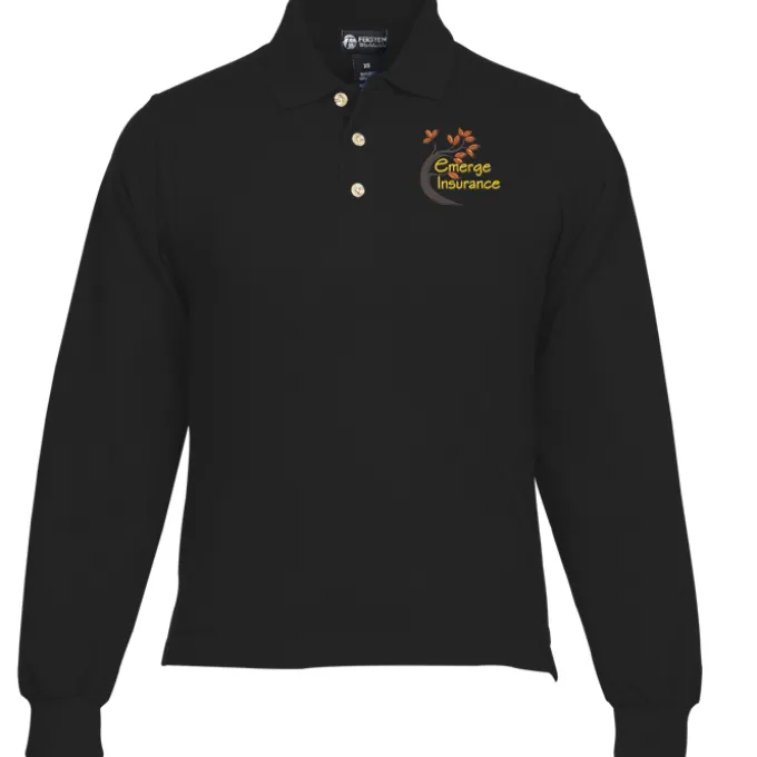 Classic Combed Cotton Pique Long Sleeve Polo