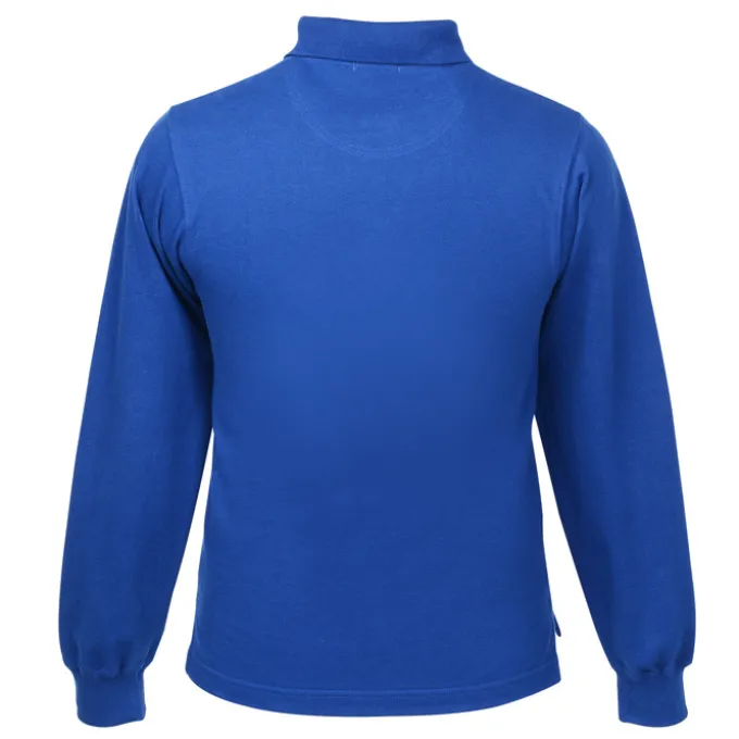 Classic Combed Cotton Pique Long Sleeve Polo