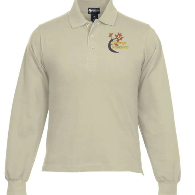 Classic Combed Cotton Pique Long Sleeve Polo