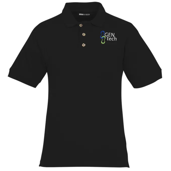 Classic Combed Cotton Pique Polo with Pocket