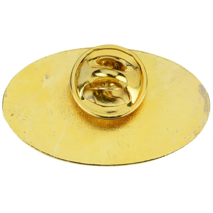 Classic Die Cast Lapel Pin - Oval