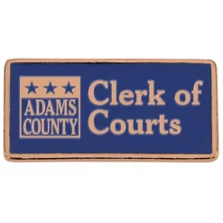 Classic Die Cast Lapel Pin - Rectangle