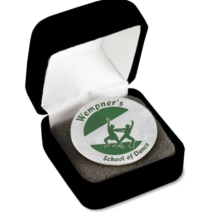 Classic Die Cast Lapel Pin - Round - Gift Box
