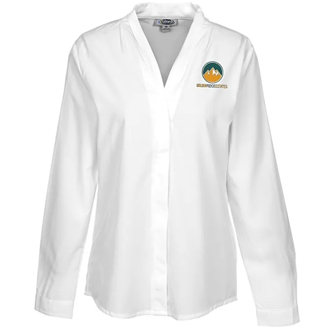 Classic Stretch V-Neck Blouse - Ladies'