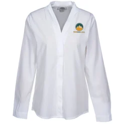 Classic Stretch V-Neck Blouse - Ladies'