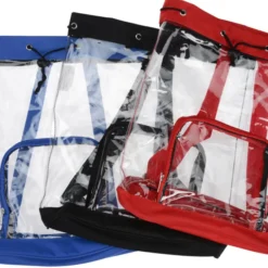 Clear Game Cinch Backpack