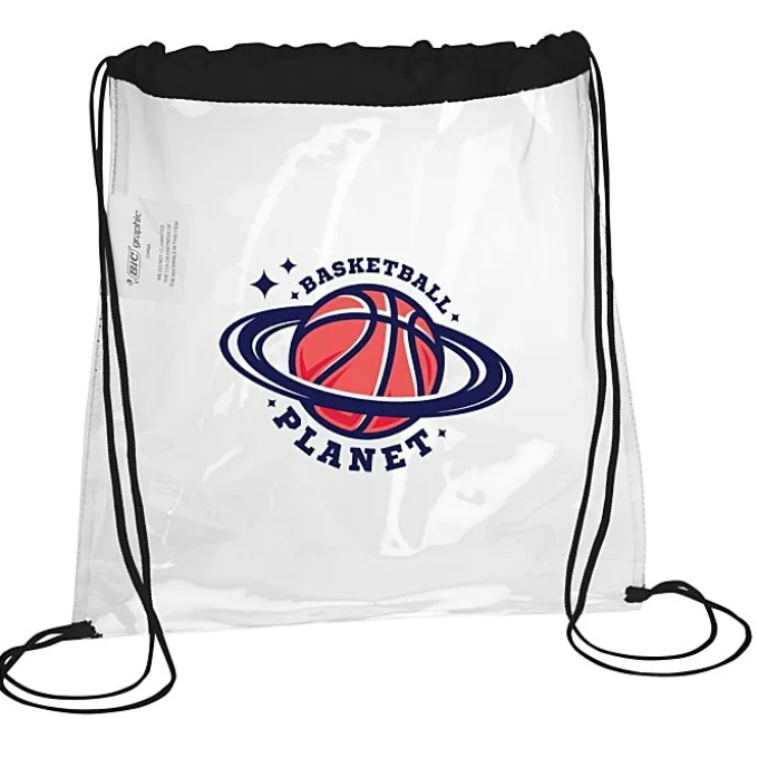 Clear Game Drawstring Sportpack - Full Color