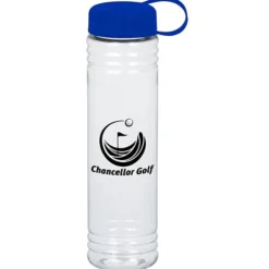 Clear Impact Adventure Bottle with Tethered Lid - 32 oz
