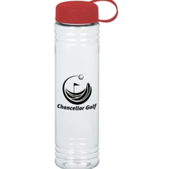 Clear Impact Adventure Bottle with Tethered Lid - 32 oz